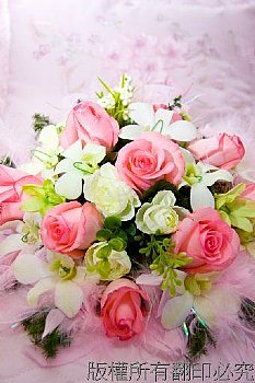 新娘捧花 結婚 玫瑰花裝飾