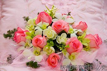 新娘捧花 結婚 玫瑰花裝飾