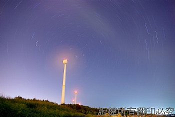 澎湖中屯風車星夜