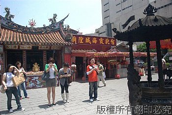 台北 霞海 城隍廟 建築物 廟寺