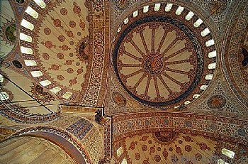土耳其聖蘇菲亞教堂 穹窿頂（正片翻拍）