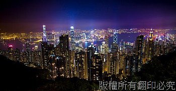 香港太平山夜景