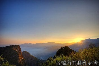 阿里山 日出 晨昏<br>祝山