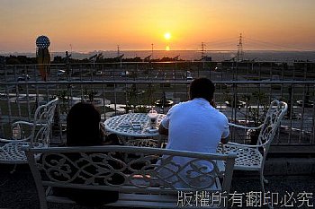 清水休息站夕陽